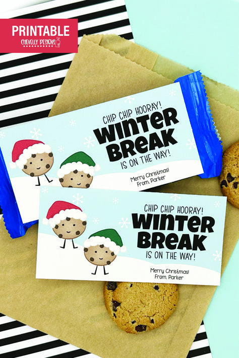 Sprinkle some extra love on your holiday cookies! With our printable 'Chip Chip Hooray, Winter Break is on the Way' gift tags, every cookie becomes a sweet note of friendship for your child's classmates. Get yours now and make winter break even more special. Chip Chip Hooray, Peeps Treats, Classmates Gifts, Easter Gift Tag, Cookie Gift, Staff Gifts, English Classroom, Cookie Gifts, Party Favor Tags