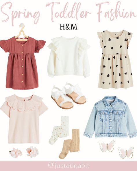 Spring Toddler Outfits, Toddler Girl Spring Outfits, Toddler Spring Fashion, Toddler Girl Outfits Spring, Spring Toddler, Girls Spring Outfits, H M Outfits, Toddler Ideas, Spring Girl