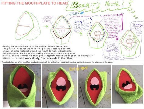 How To Make A Muppet, Puppet Ideas Diy, Puppet Patterns Free Templates, Frog Sewing Pattern Free, Frog Crochet Pattern Free, Diy Muppet, Kermit The Frog Puppet, Diy Puppet, Frog Puppet