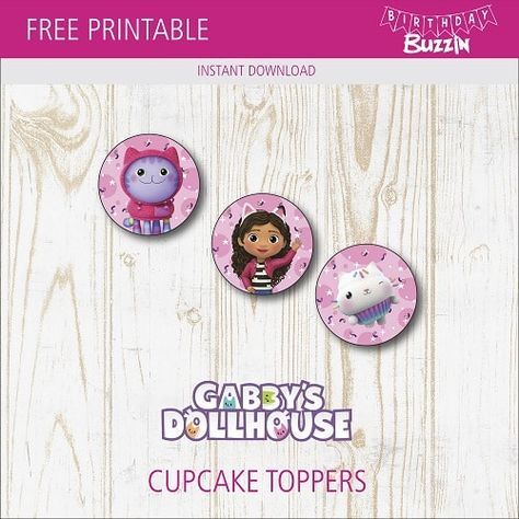 Free printable Gabby’s Dollhouse Cupcake Toppers | Birthday Buzzin Gabbys Dollhouse Cupcake Toppers, Gaby Dollhouse Free Printables, Printable Gabbys Dollhouse, Gabby Dollhouse Free Printable, Free Gabby Dollhouse Printables, Gabbys Dollhouse Birthday Party Free Printables, Gabbys Dollhouse Cake Topper Printable, Gabbys Dollhouse Free Printables, Hockey Cake