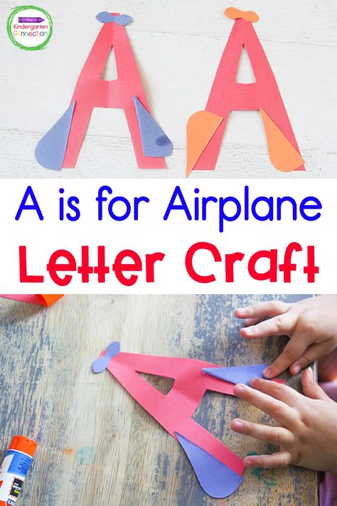 A is for Airplane Letter Craft: Letter A Craft for Kids Letter A Airplane Crafts For Preschool, A Is For Airplane Craft, Airplane Crafts For Preschool, A Is For, Letter G Craft, Letter A Craft, A Is For Airplane, G Craft, Letter G Crafts