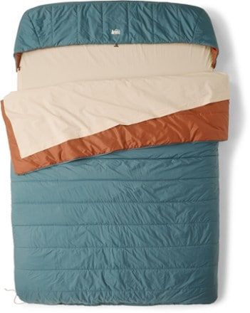 Double Sleeping Bags: Two-Person Sleeping Bags | REI Co-op Camping Pad, Double Sleeping Bag, Inflatable Bed, Camping Life, Car Camping, Camping And Hiking, Rei Co-op, Go Camping, Sleeping Bag