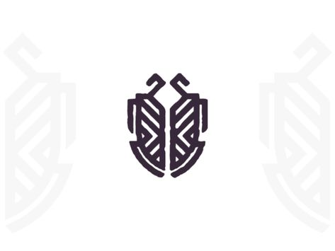 Bug Logo by LOGOHOKO on Dribbble Bug Logo Design, Bug Logo, Icon Tattoo, Shield Bugs, Lab Ideas, Coral Draw, Sports Logo Inspiration, Bug Tattoo, Shield Logo