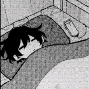 Anime Sleep Icon, Anime Guy Sleeping, Anime Character Sleeping, Waking Up Reference, Sleeping Pfp Anime, Sleepy Anime Boy, Sleepy Anime Pfp, Sleep Pfp, Sleepy Pfp