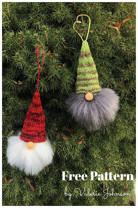 Gnome for the Holidays Free Knitting Pattern Christmas Gonk Knitting Patterns Free, Knitted Gonks Free Pattern, Knitted Gnome Hat Free Pattern, Free Gonk Knitting Pattern, Knit Gnome Hat Pattern Free, Knit Holiday Gifts, Knitted Gonk Pattern Free, Knit Gnomes Free Pattern, Free Gnome Knitting Patterns