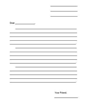 blank letter form elementary | Download complete lesson planPDF's in the upper right corner of each ... Blank Letter Template, Letter Template For Kids, Letter Writing Format, Free Printable Letter Templates, Friendly Letter Template, Formal Letter Template, Friendly Letter Writing, Printable Letter Templates, Letter Writing Template