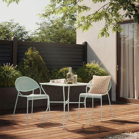 Contract Grade Outdoor Furniture | Commercial Patio Furniture | West Elm Deck Screen, Commercial Patio Furniture, Perforated Steel, Table Square, Cafe Furniture, Outdoor Patio Chairs, Dining Furniture Sets, Desert Oasis, Lounge Design