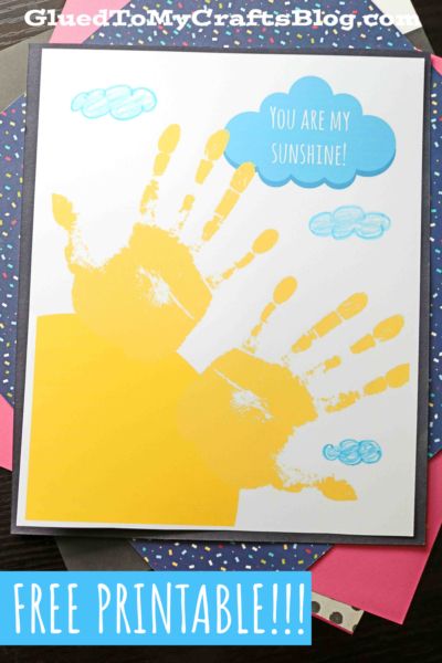 Handprint "You Are My Sunshine" Keepsake You Are My Sunshine Preschool Craft, Sunshine Art Preschool, Preschool Sunshine Craft, You Are My Sunshine Craft, You Are My Sunshine Handprint Craft, Handprint Sunshine, You Are My Sunshine Printable Free, You Are My Sunshine Artwork, Sunshine Crafts