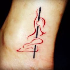 Pole Tattoo, Pole Dancer Tattoo, Dancer Tattoo, Shoe Tattoos, Pin Up Girl Tattoo, Pole Art, Hip Tattoo, Pole Dancing, Tiny Tattoos