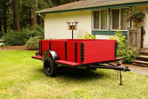 Home-made Trailer Rebuild Project Utility Trailer Kits, Diy Roof Top Tent, Camper Trailer Tent, Utility Trailer Camper, Pop Up Tent Trailer, Cargo Trailer Camper Conversion, Homemade Trailer, Trailer Kits, Camping Trailer Diy