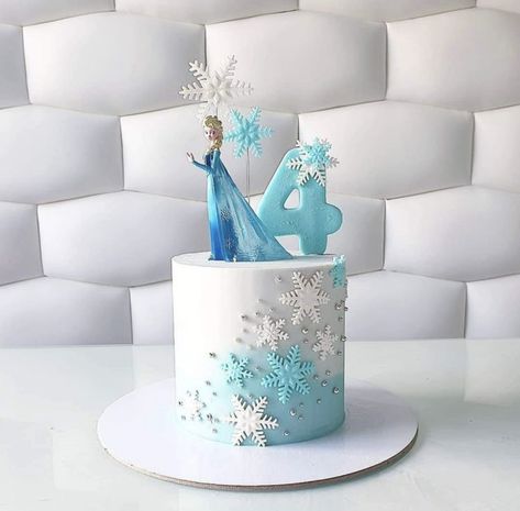 1 Tier Frozen Birthday Cake, Simple Elsa Birthday Cake, Frozen Inspired Cake, Elsa Princess Cake, Simple Elsa Cake, Elsa Frozen Birthday Cake, Frozen Cakes Birthday, Diy Elsa Cake, Disney Frozen Cake Ideas