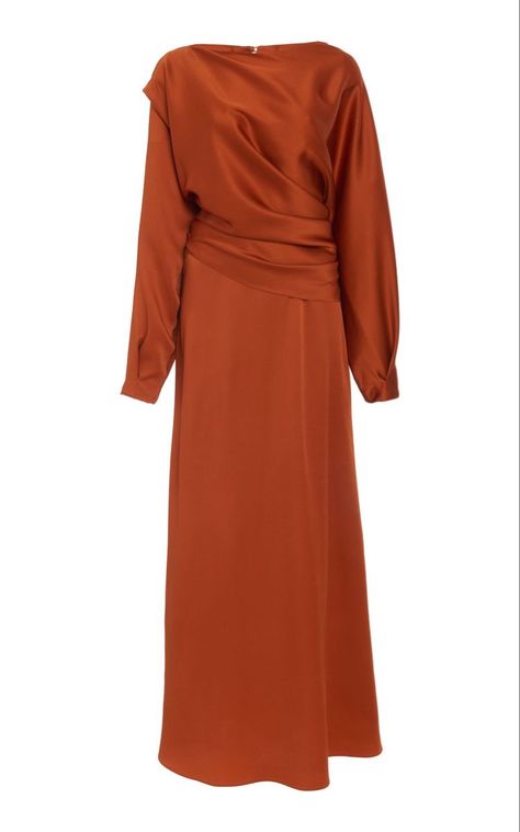 Crepe Midi Dress, Simply Dresses, Muslim Women Fashion, Office Outfits Women, Classy Dress Outfits, Fashionista Clothes, Gowns With Sleeves, Modest Fashion Outfits, Looks Chic