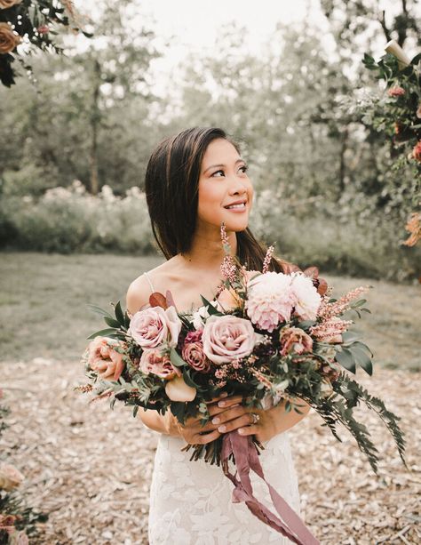 Dusty Mauve Wedding Flowers, Blush And Mauve Wedding Flowers, Mauve Wildflower Bouquet, Rosewood Wedding Flowers, Blush And Mauve Bouquet, Mauve Rose Bouquet, Mauve Wedding Arch Flowers, Cinnamon Rose Bridal Bouquet, Lilac And Mauve Wedding