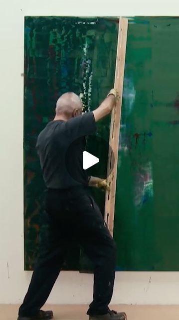 97K views · 6.4K likes | BEAUMONT NATHAN on Instagram: "Stephanie Armstrong reflecting on Gerhard Richter’s abstract paintings 🎨  “With a brush you have control. The paint goes on the brush, and you make the mark… with the squeegee you lose control.” - Gerhard Richter  @sarmsy #beaumontnathan #art #gerhardrichter #richter #abstractart" Squeegee Painting Abstract Art, Gerhard Richter Portrait, Famous Abstract Art, Squeegee Art, Gerhard Richter Abstract, Gerhard Richter Painting, Squeegee Painting, Daniel Richter, Lose Control