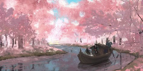 Desktop Background Nature, Korean Long Hair, Gates Of Hell, Twitter Header Pictures, Mo Dao Zu Shi, Sakura Tree, Best Icons, Fantasy Places, Fantasy Art Landscapes