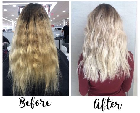 Dry Blonde Hair, Grown Out Blonde, Blond Curls, Before And After Hair, Colour Hair, Ice Blonde, Weave Styles, Long To Short Hair, Hair Masks