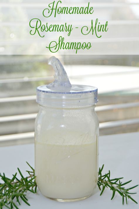 This Homemade Rosemary – Mint Shampoo will leave your hair and scalp feeling and smelling amazing without using harmful chemicals! During the winter, your hair and scalp can really become dry and brittle. Most store bought shampoos contain harmful chemicals that can dry your hair and scalp out instead of helping to moisturize them when...Read More » Rosemary Mint Shampoo, Baking Soda Shampoo Recipe, Historical Recipes, Baking Soda Water, Sunburn Relief, Mint Shampoo, Shampoo Recipe, Canning Tips, Homemade Deodorant