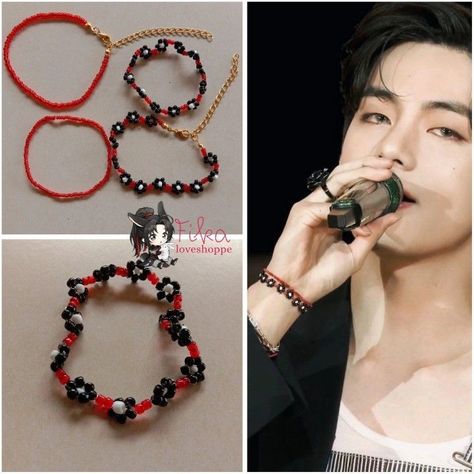 Kim Taehyung's Bracelets, Taehyung's Bracelet, Taehyung Beads Bracelet, Gelang Manik Kpop, Kim Taehyung Bracelet, Taehyung Bracelet, Kpop Idol Bracelet, Gelang Manik Aesthetic, Bts Bracelets