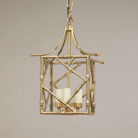 Bamboo Lantern - Vaughan Designs Palm Beach Decor, Bamboo Chandelier, Bamboo Lantern, Bamboo Light, Bamboo Wall, Bamboo Design, Wax Casting, Lost Wax Casting, Wall Lantern