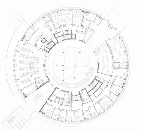 Alesia Museum / Bernard Tschumi Architects Alesia Museum / Bernard Tschumi Architects – ArchDaily Circular Museum Plan, Circular Plan, Koshino House, Bernard Tschumi, Circular Buildings, Museum Plan, Hirshhorn Museum, Round Building, Museum Interior