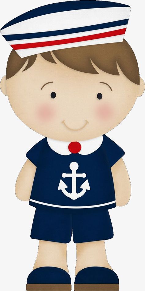 Nautical Clipart, Sailor Theme, Nautical Birthday, Nautical Party, Cartoon Boy, Nautical Baby, Cute Clipart, Boy Birthday Parties, Boy Party