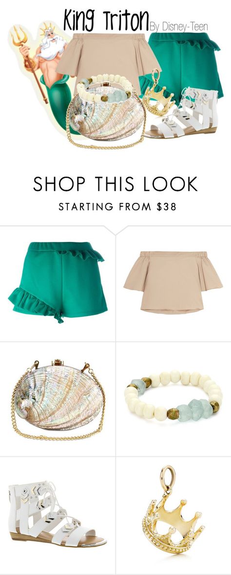 "King Triton" by disney-teen ❤ liked on Polyvore featuring MM6 Maison Margiela, TIBI, Rocio, Fergie, Tiffany & Co., disney, thelittlemermaid, disneybound and disneyfashion King Triton Disneybound, Nemo Disneybound, Blue Fairy Disneybound, Bugs Life Disneybound, Ariel Disneybound Summer, Teen Shopping, Mermaid Disney, Mm6 Maison Margiela, Disney Style