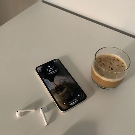 Iphone Obsession, Aesthetic Coffee, July 11, Coffee And Books, Study Inspiration, Aesthetic Themes, Aesthetic Images, Apple Products, Aesthetic Photo