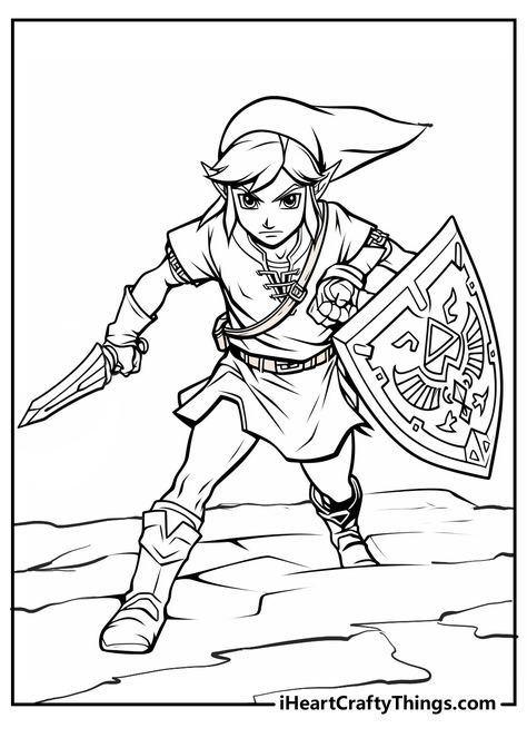 Zelda Coloring Pages Zelda Colouring Pages, Legend Of Zelda Coloring Pages Free Printable, Zelda Outline, Zelda Coloring Pages Free Printable, Legend Of Zelda Drawings, Legend Of Zelda Coloring Pages, Video Game Coloring Pages, Zelda Coloring Pages, Family Art Projects