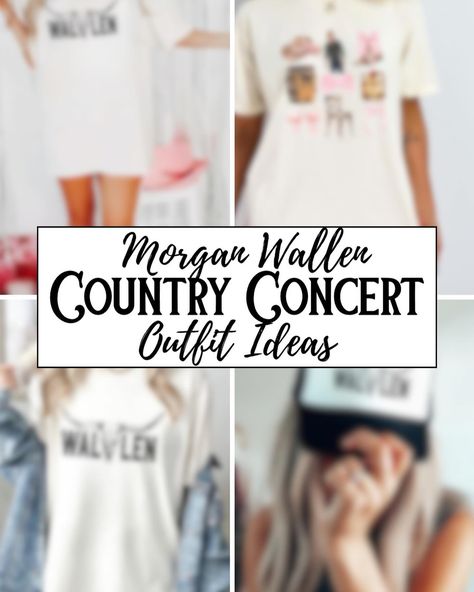 Heading to a Morgan Wallen concert and unsure what to wear? We’ve got you covered with the best Country Concert Outfit Ideas! From cute graphic tees to western style trucker hats, we will help you find exactly what to wear to a country concert and stand out in the crowd. Perfect for a Morgan Wallen Concert, our outfit inspiration will have you looking fabulous and concert-ready. Tap 🔗 in b i o to shop Get ready to rock your country look! #countryconcert #CountryConcertOutfitIdeas #W... Country Concert Outfit Ideas, Morgan Wallen Concert, Kip Moore, Concert Fashion, Concert Outfit Ideas, Country Concert Outfit, Morgan Wallen, Cute Graphic Tees, Country Concerts