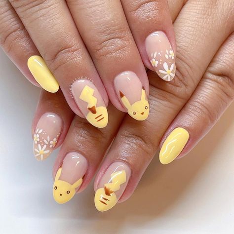 Kutek Disney, Unghie Sfumate, Cute Simple Nails, Anime Nails, Colorful Nails, Her Nails, Kawaii Nails, Short Acrylic Nails Designs, Cute Nail Art