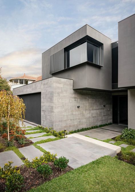 Davey Architecture Studio - HOWITT ROAD HOUSE - CAULFIELD NORTH | Residential building design, Facade house, Modern brick house Modern House Cladding, Minimalist House Exterior Design, Minimal House Exterior, Minimal Facade, Minimalist House Exterior, Brutalist House, Modern Brick House, House Cladding, Facade Architecture Design