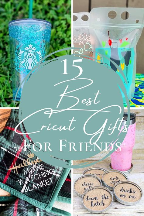 Best Cricut Gifts for Friends. Birthday Gifts Made With Cricut, Bff Cricut Gifts, Friend Diy Gifts Birthday, Friendship Cricut Ideas, Gifts To Make For Your Best Friend Diy, Cricut Gifts For Best Friend, Best Friend Birthday Gift Ideas Cricut, Best Friend Cricut Projects, Personalized Gifts For Friends Unique