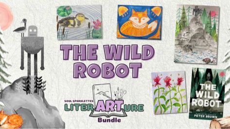 Celebrate novels with art with this free literARTure guide to The Wild Robot. Grab the art-based 31-page novel study. Wild Robot Art, Egg Art Projects, The Wild Robot, Drawing Guides, Art Projects For Kids, Drawing Prompts, Rainbow Tree, Art Terms, Novel Study