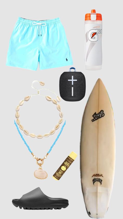 Beach Boy Aesthetic Outfits, Male Beach Outfit, Beach Boy Aesthetic, Surfer Clothes, Beach Fit, Beach Boy, Mens Casual Outfits Summer, Boy Aesthetic, Outfit Collage