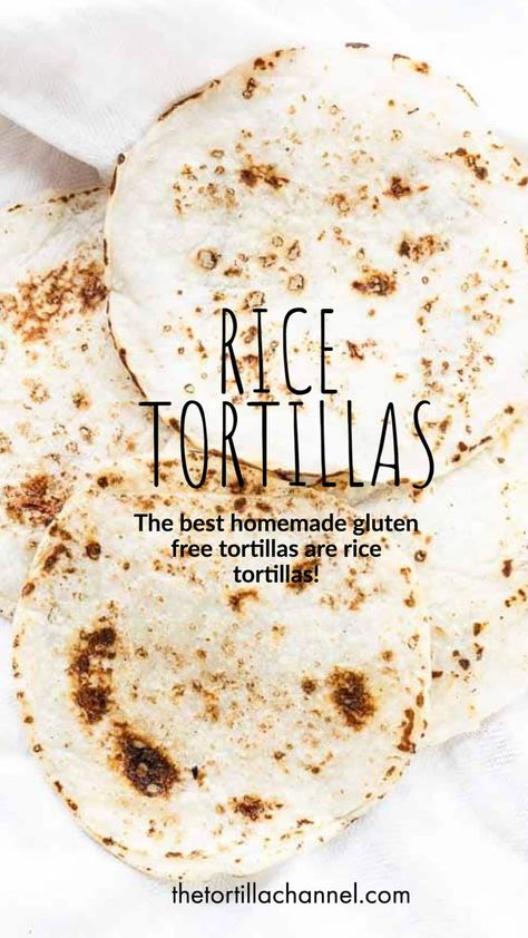 Rice Flour Tortillas, Make Rice Flour, Rice Flour Recipes, Glutenfri Baking, Medicine Tips, Gluten Free Tortillas, Easy Rice, Low Carb Low Fat Recipes, Cookies Gluten Free