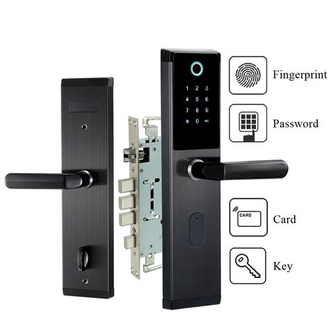 Biometric Door Lock, Cheap Doors, Fingerprint Door Lock, Fingerprint Lock, Lock Door, Smart Door Locks, Door Upgrade, Smart Door, Electronic Lock