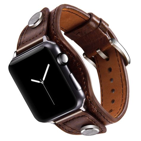 PRICES MAY VARY. COMPATIBLE MODELS : Compatible with Apple watch Series 7/6/5/4/3/2/1 SE, Sport, Edition 45mm/44mm/42mm/40mm/38mm/41mm Design : Transform your watch with our accessories bands, make it a COMFORTABLE daily companion, looks more distinctive.design and aesthetics. Makes your Watch looks more unique, vintage fashion leather design matches your favorite jewelry and clothing. It is Very Unique in Daily Wearing, and suitable for Outdoor Hiking, Climbing, Riding Material : Compatible wit Apple Watch Leather, Leather Apple Watch Band, Apple Watch Bands Leather, Bracelet Vintage, Apple Watch Band, Top Grain Leather, Apple Watch Series, Outdoor Hiking, Leather Design