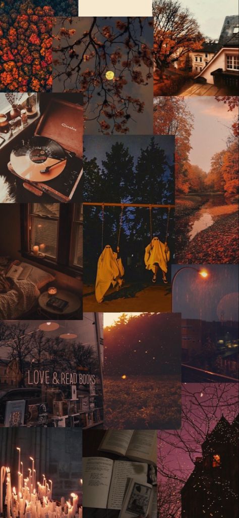 Fall Collage Wallpaper, Fall Collage, Halloween Collage, Collage Wallpaper, Collage Background, Halloween Fall, Halloween Wallpaper, Aesthetic Wallpapers, Profile Picture