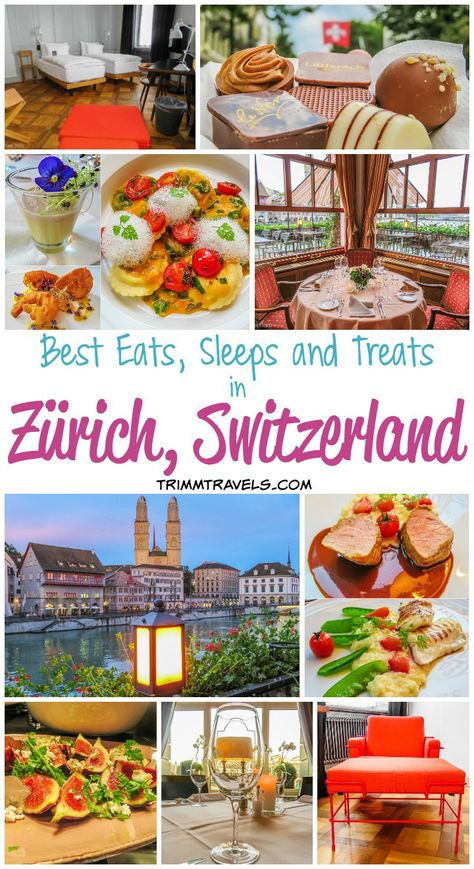 Wondering where to stay and eat in Zürich? Want to try the best Swiss chocolate? I have it all lined up right here in Best Eats, Sleeps and Treats! Zurich Restaurants, Traveling Switzerland, Zurich Travel, Swiss Food, Switzerland Trip, Euro Travel, Banking And Finance, I Have It All, Switzerland Itinerary