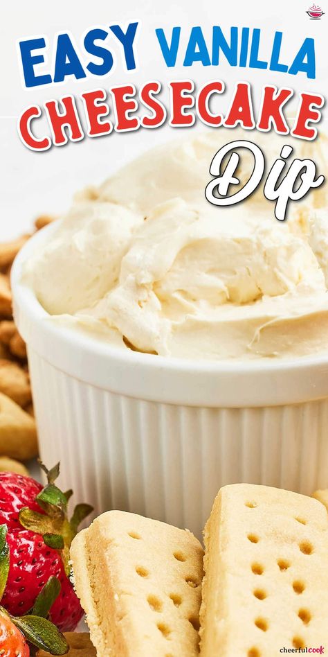 Cake Dip Recipe, Easy Dessert Dips, Cheesecake Dip Recipe, Dessert Dip Recipes, Vanilla Desserts, Cake Dip, Dessert Dip, Cheesecake Pudding, Cheesecake Dip