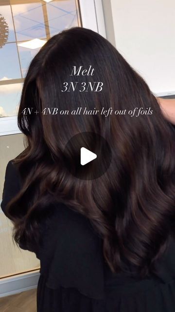 17K views · 1.4K likes | Redken on Instagram: "Shades EQ richness 🍫 @adelencolorist shares the process behind this #chocolatebrunette 👇 “What we had to tackle: + Felt the blonde was too solid not enough dimension + Too much blonde + Harsh lines How I tackled it: + Strategically place teasylights 🪄 + Made everything left out of the foils dark again- I like to use a Demi for this! + Color melt to ensure a seamless grow out”" Demi Hair Color Shades, Redken Brunette Formulas, Demi Hair Color, Dark Chocolate Hair Color, Chocolate Brunette, Dark Chocolate Hair, Color Melt, Color Formulas, Chocolate Brown Hair Color