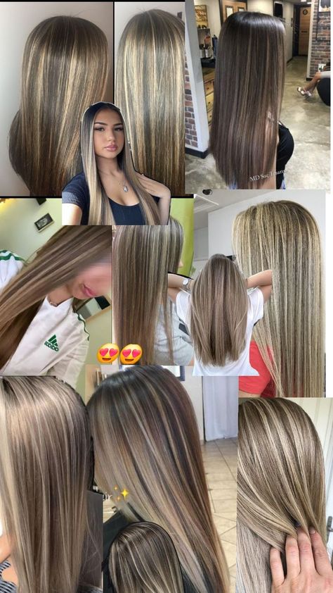 Hair Colors For Tan Skin, Highlight Hair Dye, Vinter Mode Outfits, Brown Hair Looks, Brown Hair Inspo, Hair Tint, Hair Inspiration Long, Brunette Hair With Highlights, Hair Streaks