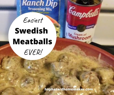 Super Simple 3 Ingredient Swedish Meatballs – Haphazard Homemaker Swedish Meatball Appetizer, Easy Swedish Meatball Recipe, Swedish Meatballs Easy, Meatball Recipes Crockpot, Best Potato Soup, Italian Meatballs Recipe, Meatball Recipes Easy, Appetizer Meatballs, Grape Recipes