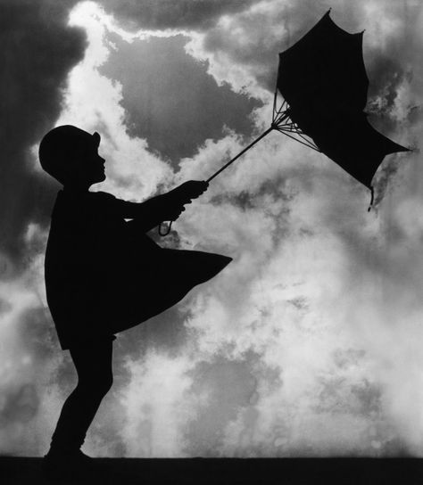 blowin' away Holding An Umbrella, Blowin' In The Wind, Shadow Silhouette, Illustration Manga, Singing In The Rain, Windy Day, Dancing In The Rain, Black White Photos, Rainy Days