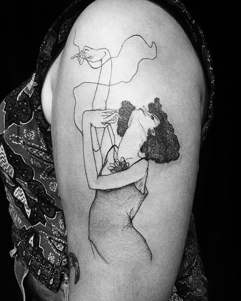 gon Schiele inspired/Marcos Villalva • @errancetattoos @errancetattoos 🇵🇷🇺🇸🇬🇧 Puerto Rico + Los Angeles + London + #ontheroad 🇺🇸 done in Saved Tattoo, Egon Schiele, Hand Poke, Minimal Tattoo, New Skin, Body Mods, Unique Tattoos, Tattoos And Piercings, Body Art Tattoos