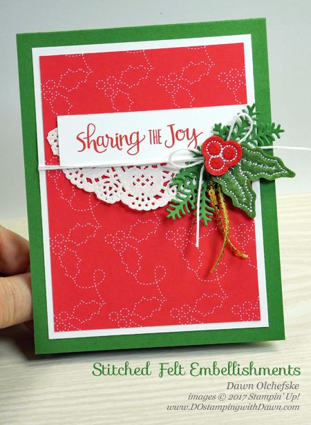 ShowCASE Sunday: Ready For Christmas & Stitched Felt Embellishments Christmas Cards 2017, Christmas Staircase, Joy Cards, Pizza Box, Stampin Up Christmas Cards, Cardmaking And Papercraft, Ready For Christmas, Stampin Up Christmas, Christmas Bundle