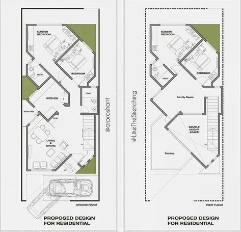 Residential Plan, Architectural Sketching, Unusual House, Plot Plan, Architecture Drawing Presentation, Narrow House Plans, House Plans Mansion, Plans Architecture, Sims 4 House Design