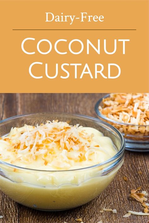 Coconut Custard Recipe, Coconut Milk Recipes Dessert, Dairy Free Custard, Dairy Free Pudding, Pops Recipes, Milk Recipes Dessert, Custard Recipe, Creme Brulee Recipe, Brulee Recipe