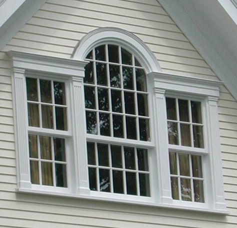 Palladian window Architecture Windows, Window Structure, Palladian Window, Gable Window, Window Architecture, Porch Windows, Andrea Palladio, Gambrel Roof, Dormer Windows