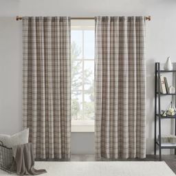 Plaid Room, Plaid Curtains, Home Essence, Bed Rug, Tab Curtains, Shabby Chic Curtains, Adult Bedroom, Curved Wood, Lined Curtains